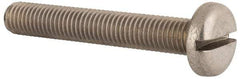 Value Collection - M10x1.50 Metric Coarse, 65mm Length Under Head Slotted Drive Machine Screw - Pan Head, Grade 18-8 & A2 Stainless Steel, Uncoated, Without Washer - All Tool & Supply