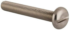 Value Collection - M10x1.50 Metric Coarse, 70mm Length Under Head Slotted Drive Machine Screw - Pan Head, Grade 18-8 & A2 Stainless Steel, Uncoated, Without Washer - All Tool & Supply