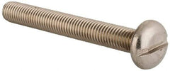 Value Collection - M10x1.50 Metric Coarse, 80mm Length Under Head Slotted Drive Machine Screw - Pan Head, Grade 18-8 & A2 Stainless Steel, Uncoated, Without Washer - All Tool & Supply