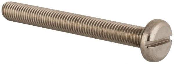 Value Collection - M10x1.50 Metric Coarse, 90mm Length Under Head Slotted Drive Machine Screw - Pan Head, Grade 18-8 & A2 Stainless Steel, Uncoated, Without Washer - All Tool & Supply