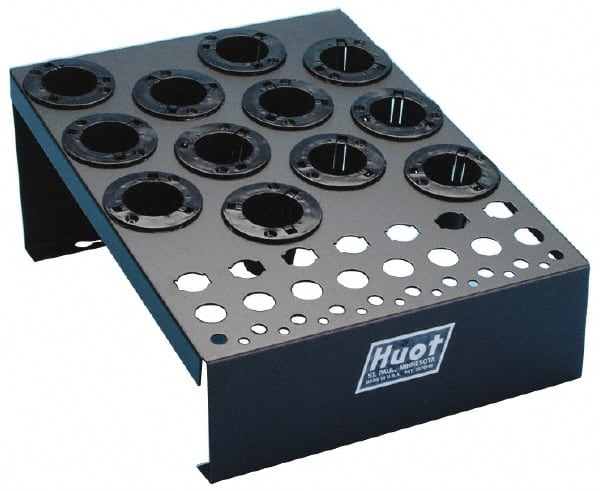 Huot - 12-1/2 Inches Width x 6-3/4 Inches Height NC Tool Holder and DA Collet Rack - All Tool & Supply