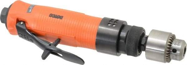 Dotco - 1/4" Keyed Chuck - Inline Handle, 3,500 RPM, 0.3 hp, 90 psi - All Tool & Supply