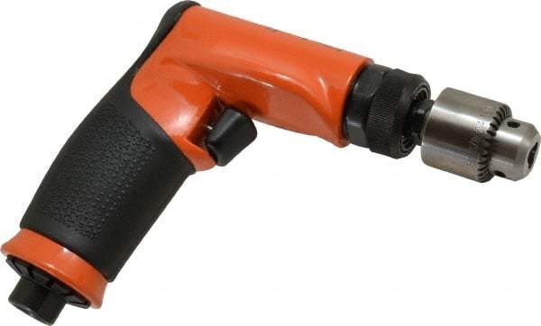 Dotco - 1/4" Keyed Chuck - Pistol Grip Handle, 3,800 RPM, 0.4 hp, 90 psi - All Tool & Supply