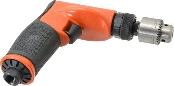 Dotco - 1/4" Keyed Chuck - Pistol Grip Handle, 3,200 RPM, 0.4 hp, 90 psi - All Tool & Supply