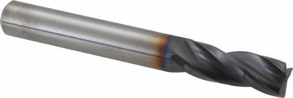 Kennametal - 5/16", 3 Flute, Single End, Solid Carbide, 0.02" Corner Radius End Mill - 2-1/2" OAL, 30° Helix, Right Hand Flute, 13/16" LOC, Right Hand Cut - All Tool & Supply