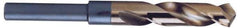 Chicago-Latrobe - 17/32" Drill, 118° Point, Cobalt Silver Deming & Reduced Shank Drill Bit - TiN Finish, 6" OAL, Straight Shank, 3-1/8" Flute Length, Right Hand Cut, Split Point, Spiral Flute, Regular Spiral - All Tool & Supply