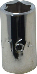 Proto - 5/16", 1/4" Drive, Standard Hand Socket - 6 Points, 7/8" OAL, Chrome Finish - All Tool & Supply