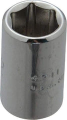 Proto - 11/32", 1/4" Drive, Standard Hand Socket - 6 Points, 7/8" OAL, Chrome Finish - All Tool & Supply