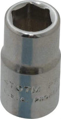 Proto - 1/4" Drive, Standard Hand Socket - 6 Points, 7/8" OAL, Chrome Finish - All Tool & Supply