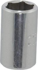 Proto - 1/4" Drive, Standard Hand Socket - 6 Points, 7/8" OAL, Chrome Finish - All Tool & Supply