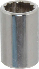 Proto - 3/8", 1/4" Drive, Standard Hand Socket - 12 Points, 7/8" OAL, Chrome Finish - All Tool & Supply