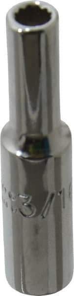 Proto - 1-1/2", 1/2" Drive, Deep Hand Socket - 12 Points, 2" OAL, Chrome Finish - All Tool & Supply