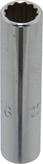 Proto - 5/16", 1/4" Drive, Deep Hand Socket - 12 Points, 2" OAL, Chrome Finish - All Tool & Supply