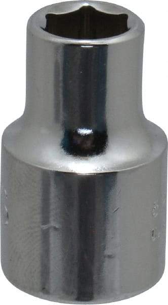 Proto - 5/16", 3/8" Drive, Standard Hand Socket - 6 Points, 1-3/32" OAL, Chrome Finish - All Tool & Supply