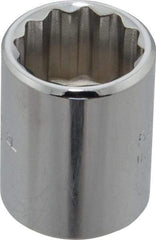 Proto - 5/8", 3/8" Drive, Standard Hand Socket - 12 Points, 1-1/8" OAL, Chrome Finish - All Tool & Supply