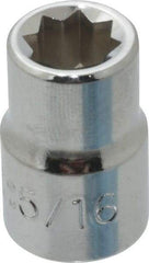 Proto - 5/16", 3/8" Drive, Standard Hand Socket - 8 Points, 1-5/64" OAL, Chrome Finish - All Tool & Supply