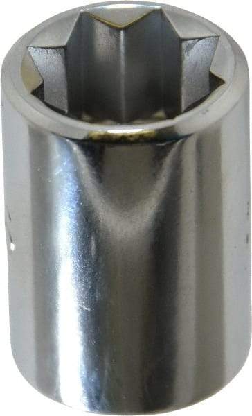 Proto - 7/16", 3/8" Drive, Standard Hand Socket - 8 Points, 1-5/64" OAL, Chrome Finish - All Tool & Supply