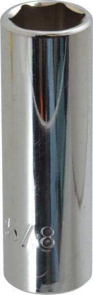 Proto - 5/8", 3/8" Drive, Deep Hand Socket - 6 Points, 2-3/4" OAL, Chrome Vanadium, Chrome Finish - All Tool & Supply