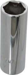 Proto - 3/8" Drive, Deep Hand Socket - 6 Points, 2-3/4" OAL, Chrome Finish - All Tool & Supply