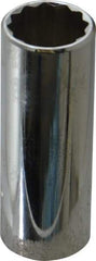 Proto - 3/4", 3/8" Drive, Deep Hand Socket - 12 Points, 2-3/4" OAL, Chrome Finish - All Tool & Supply