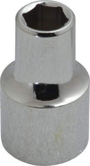 Proto - 3/8", 1/2" Drive, Standard Hand Socket - 6 Points, 1-31/64" OAL, Chrome Finish - All Tool & Supply