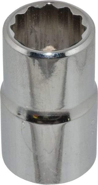 Proto - 9/16", 1/2" Drive, Standard Hand Socket - 12 Points, 1-1/2" OAL, Chrome Finish - All Tool & Supply