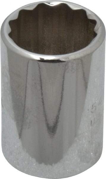 Proto - 3/4", 1/2" Drive, Standard Hand Socket - 12 Points, 1-1/2" OAL, Chrome Finish - All Tool & Supply