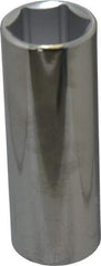 Proto - 7/8", 1/2" Drive, Deep Hand Socket - 6 Points, 3-1/4" OAL, Chrome Finish - All Tool & Supply