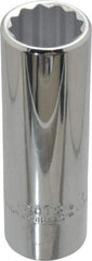 Proto - 3/4", 1/2" Drive, Deep Hand Socket - 12 Points, 3-1/4" OAL, Chrome Finish - All Tool & Supply