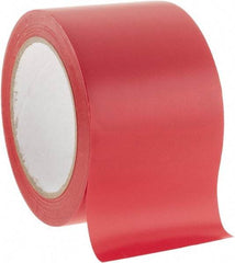 NMC - Red Solid Color Vinyl Tape - 3" Wide x 108' Long x 0.002" Thick, General Traffic - All Tool & Supply