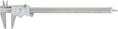 Fowler - 0" to 12" Range, 0.001" Graduation, 0.1" per Revolution, Dial Caliper - White Face, 2.35" Jaw Length - All Tool & Supply