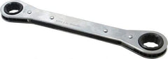 Proto - 5/8" x 11/16" 12 Point Ratcheting Box Wrench - Double End, 8-3/32" OAL, Steel - All Tool & Supply