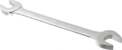 Proto - 11/16" x 25/32" Standard Open End Wrench - 8-7/8" OAL, Double End, Satin Finish, 15° Head Angle - All Tool & Supply