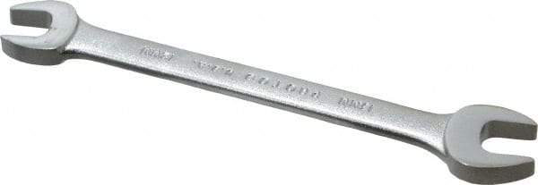 Proto - 12mm x 13mm Standard Open End Wrench - 6-3/8" OAL, Double End, Satin Finish, 15° Head Angle - All Tool & Supply