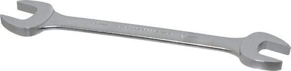 Proto - 24mm x 26mm Standard Open End Wrench - 11-3/8" OAL, Double End, Satin Finish, 15° Head Angle - All Tool & Supply