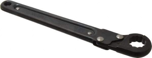 Proto - 13/16", Black Finish, Ratcheting Flare Nut Wrench - 12 Points, 9-3/8" OAL, Steel, Single End Head - All Tool & Supply