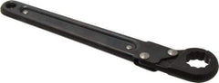 Proto - 13/16", Black Finish, Ratcheting Flare Nut Wrench - 12 Points, 9-3/8" OAL, Steel, Single End Head - All Tool & Supply