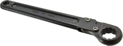 Proto - 15/16", Black Finish, Ratcheting Flare Nut Wrench - 12 Points, 9-3/8" OAL, Steel, Single End Head - All Tool & Supply