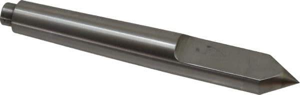 Riten - 3/4" Head Diam, Carbide-Tipped Steel Standard Point Half Dead Center - Jarno 6 Taper, 3/4" Point Diam, 2-3/16" Point Length, 5-1/2" OAL - All Tool & Supply