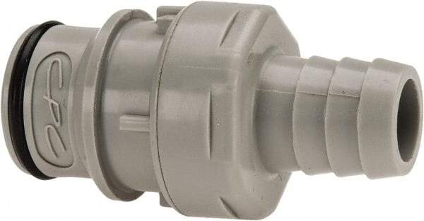 CPC Colder Products - Polypropylene Push-to-Connect Tube Male Connector - 60 Max psi, 1/2" Inside Diam, Gray - All Tool & Supply