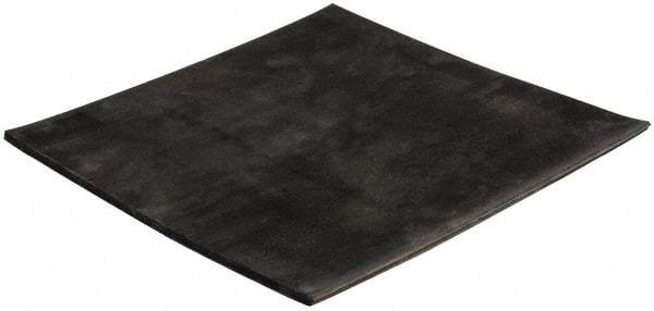 Made in USA - 12" Long, 12" Wide, 1/4" Thick, Neoprene Rubber Foam Sheet - 45 to 55 Durometer, Black, -20 to 180°F, 1,000 psi Tensile Strength, Adhesive Backing, Stock Length - All Tool & Supply