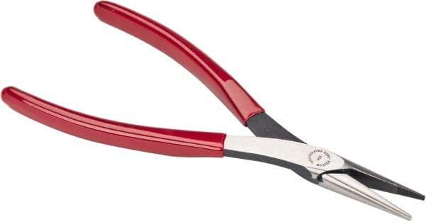 Proto - 7-25/32" OAL, 1-9/16" Jaw Length x 17/32" Jaw Width, Long Nose Needle Nose Pliers - Serrated Jaw, Plastisol Handles - All Tool & Supply