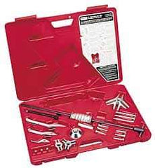 Proto - 19 Piece, 6 Ton Capacity, 7" Spread, General Pupose Puller Set - 8 Jaws, 6" Reach - All Tool & Supply