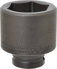 Proto - 3/4" Drive 50mm Standard Impact Socket - 6 Points, 3-7/64" OAL - All Tool & Supply