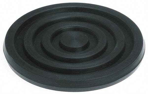 Mason Ind. - 3/8" Thick, 6" Diam, Nitrile, Machinery Leveling Pad & Mat - 1,000 Lb Max Load, Black - All Tool & Supply