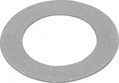 Made in USA - 0.016" Thick, 5/8" Inside x 1" OD, Round Shim - 9/16" Screw, Uncoated Commercial Aluminum - All Tool & Supply