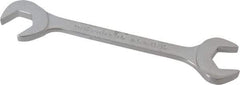 Proto - 13/16" Standard Open End Wrench - 7-1/2" OAL, Double End, Chrome Finish, 15° & 60° Head Angle - All Tool & Supply