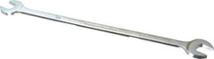 Proto - 1/2" x 9/16" Standard Extra Thin Open End Wrench - 10" OAL, Double End, Satin Finish, 15° Head Angle - All Tool & Supply