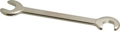 Proto - 11/32" Stubby Open End Wrench - 3-3/4" OAL, Double End, Satin Finish, 15° & 75° Head Angle - All Tool & Supply