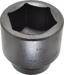 Proto - 1" Drive 2-1/4" Standard Impact Socket - 6 Points, 3-1/4" OAL - All Tool & Supply